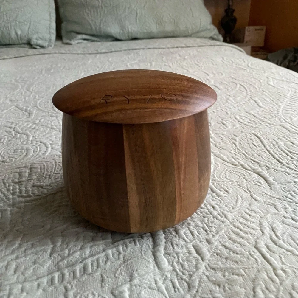 BUNDLE! NEW Ryze Tumbler 16 oz and Wooden Storage Container Acacia - Picture 6 of 11